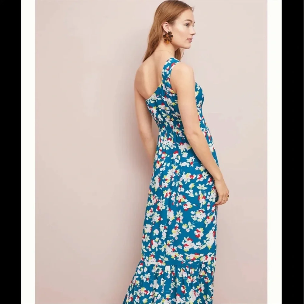 NWT Anthropologie One Shoulder Maxi Dress - Picture 1 of 5